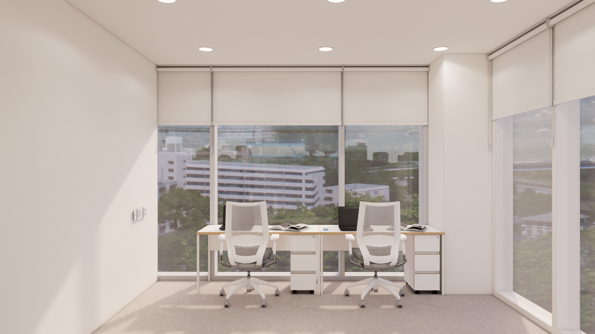 2-person private office